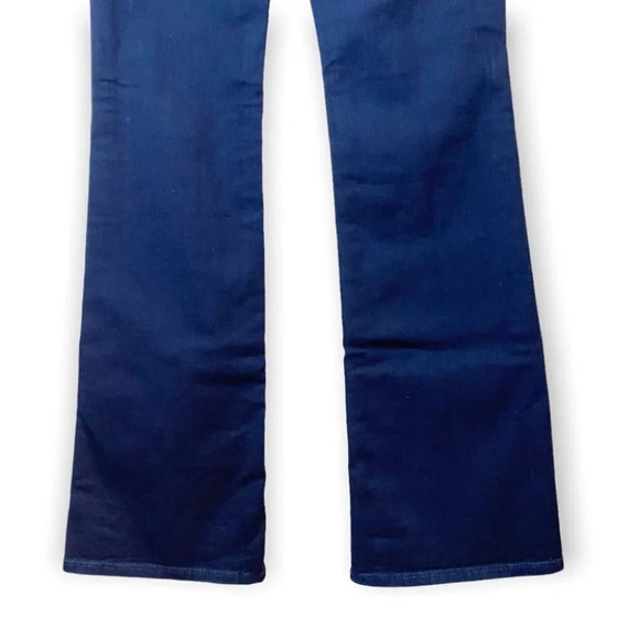7 For All Mankind Navy Blue Bootcut Jeans with Swarovski Crystal Pockets - Picture 8 of 10